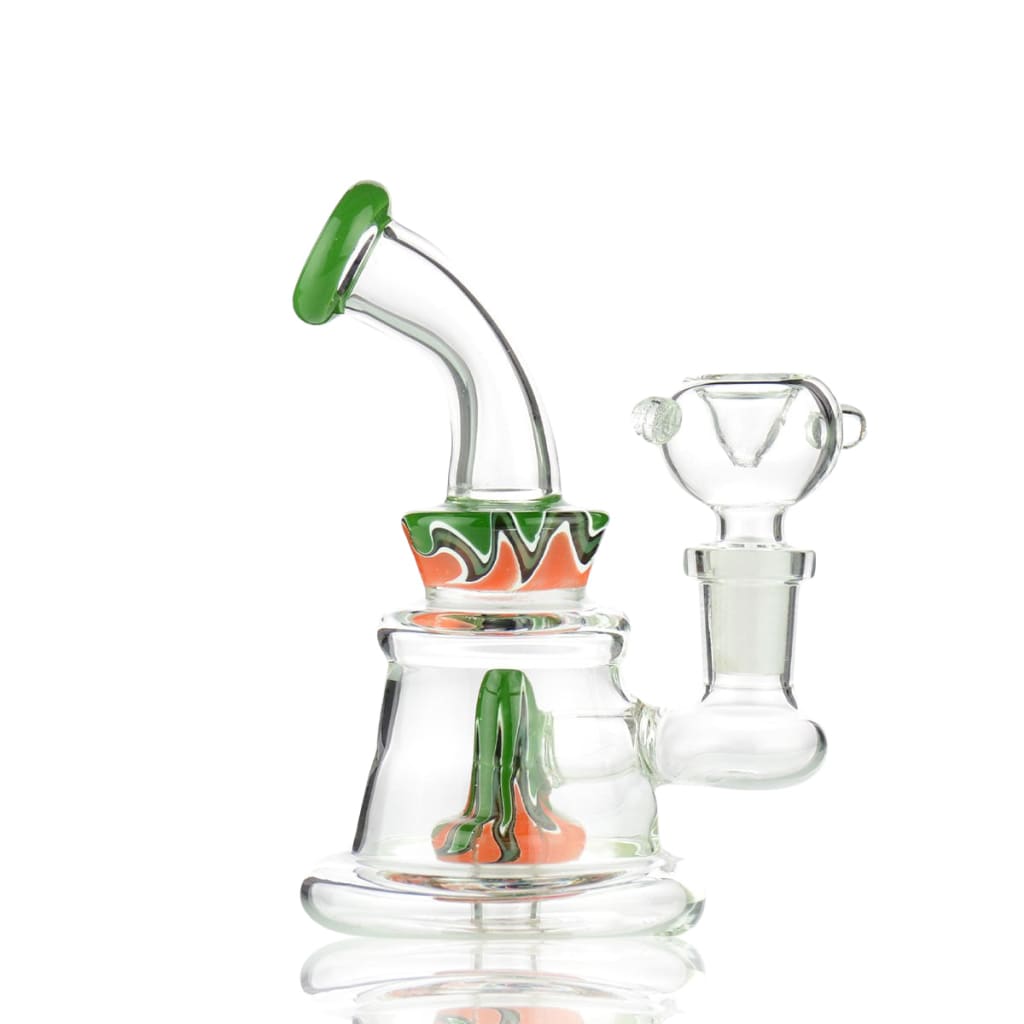 Mini Bong with Reversal Glass Shower and 14mm Male Bowl