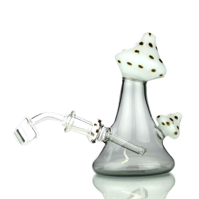5.5 Mushroom Design Color Tube Glass Water Pipe With 14mm