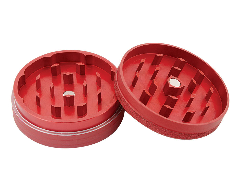 Vibrant Red 2.5-inch Aluminum Grinder