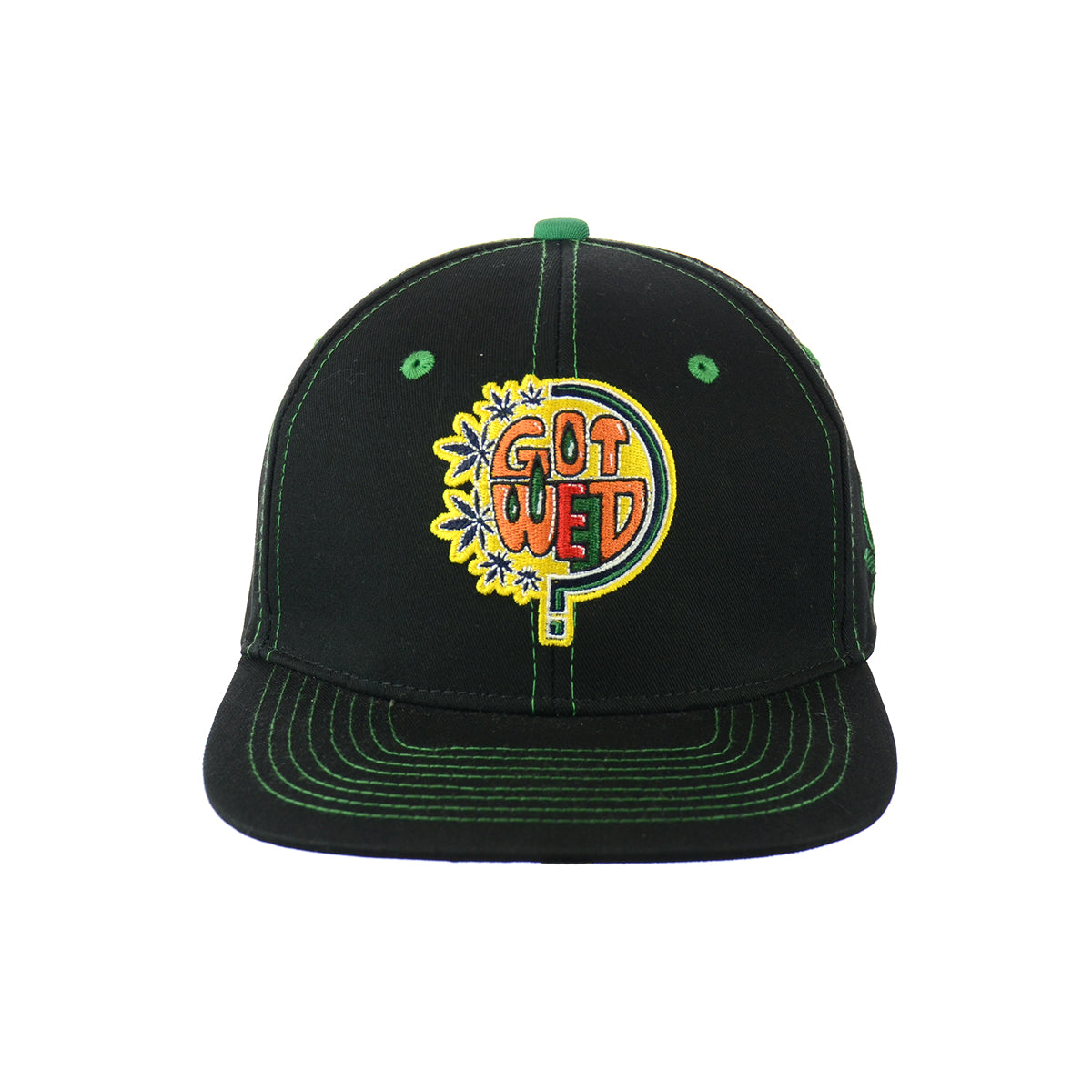 Embroidered Query Cotton Snapback Hat