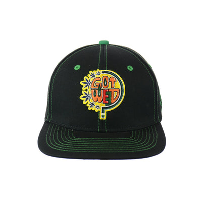 Embroidered Query Cotton Snapback Hat