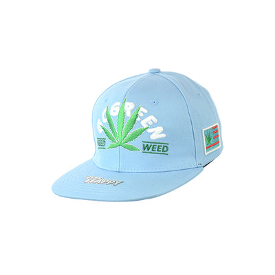 Sustainable Leaf Design Snapback Hat