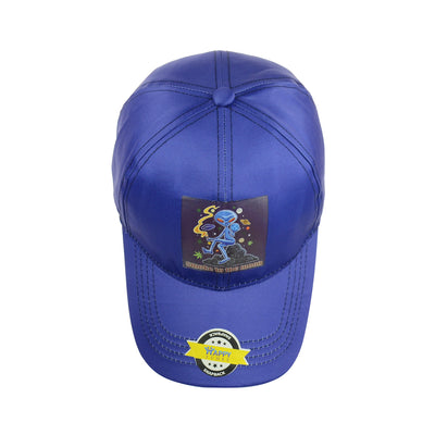 Cosmic Smoke Design Navy Blue Snapback Hat