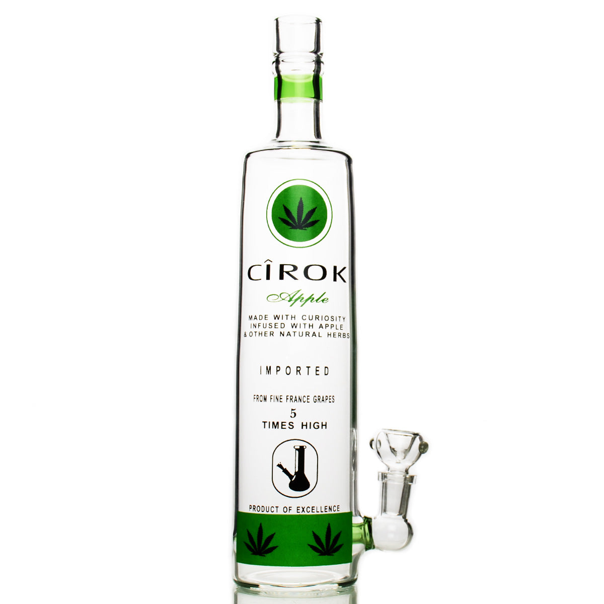 Premium 12-inch Bottle Water Pipe with Bowl & Banger