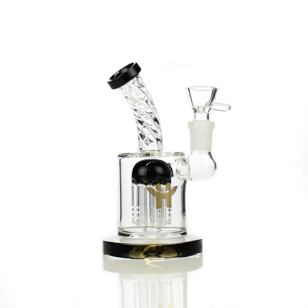 Happy Fumes Glass Tree Arm Percolator with 14 Male Bowl water pipe for smooth hits
