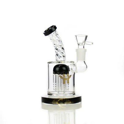 Happy Fumes Glass Tree Arm Percolator with 14 Male Bowl water pipe for smooth hits