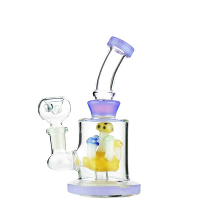 Slime Color Water Pipe Featuring a Cartoon Character And Mushroom Shower In The Chamber