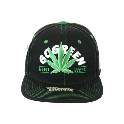 Sustainable Leaf Design Snapback Hat