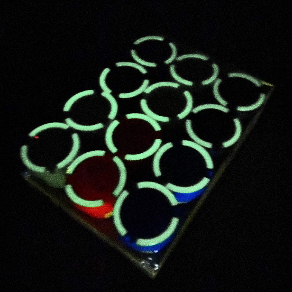 Luminous Acrylic Ashtray - 12 Piece Set