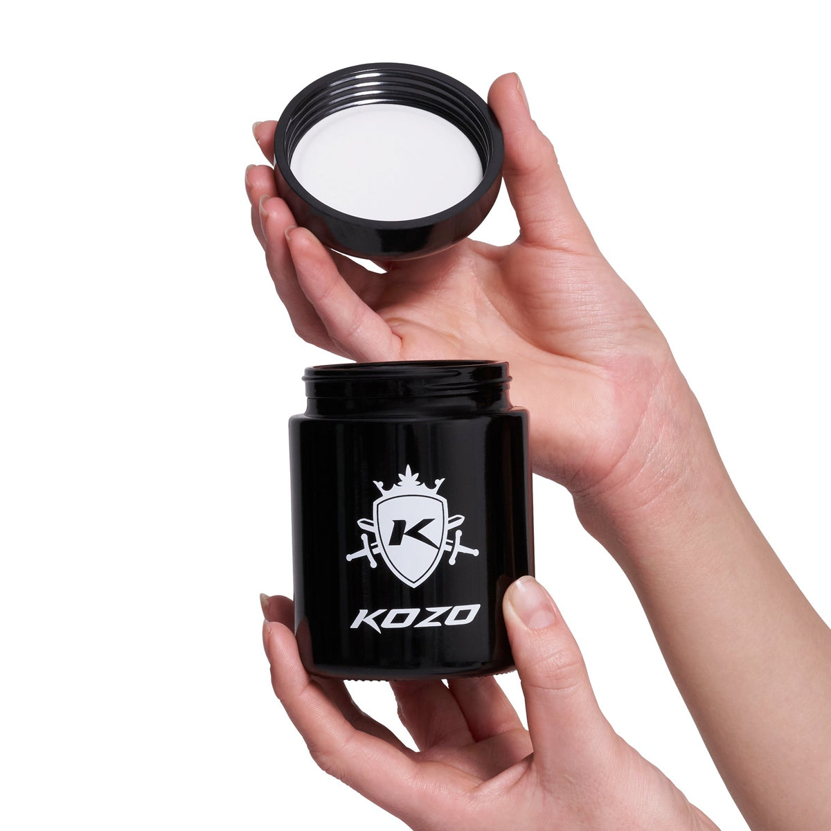 Kozo Premium Black Glass Storage Jar 1/2 oz – image 3