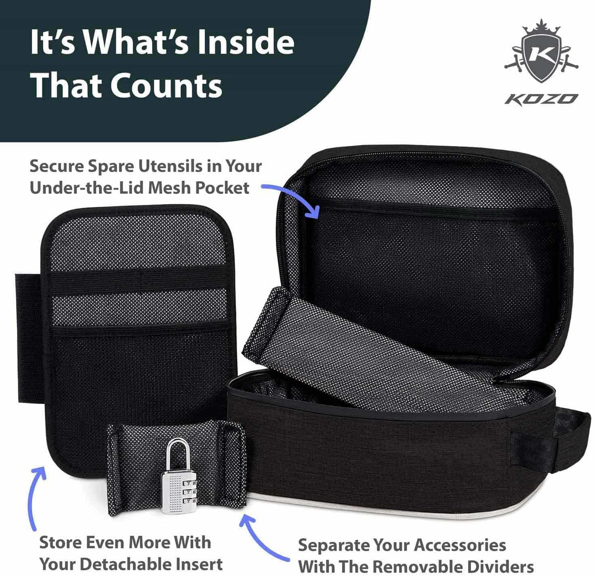 Kozo Black Smell proof bag – image 4