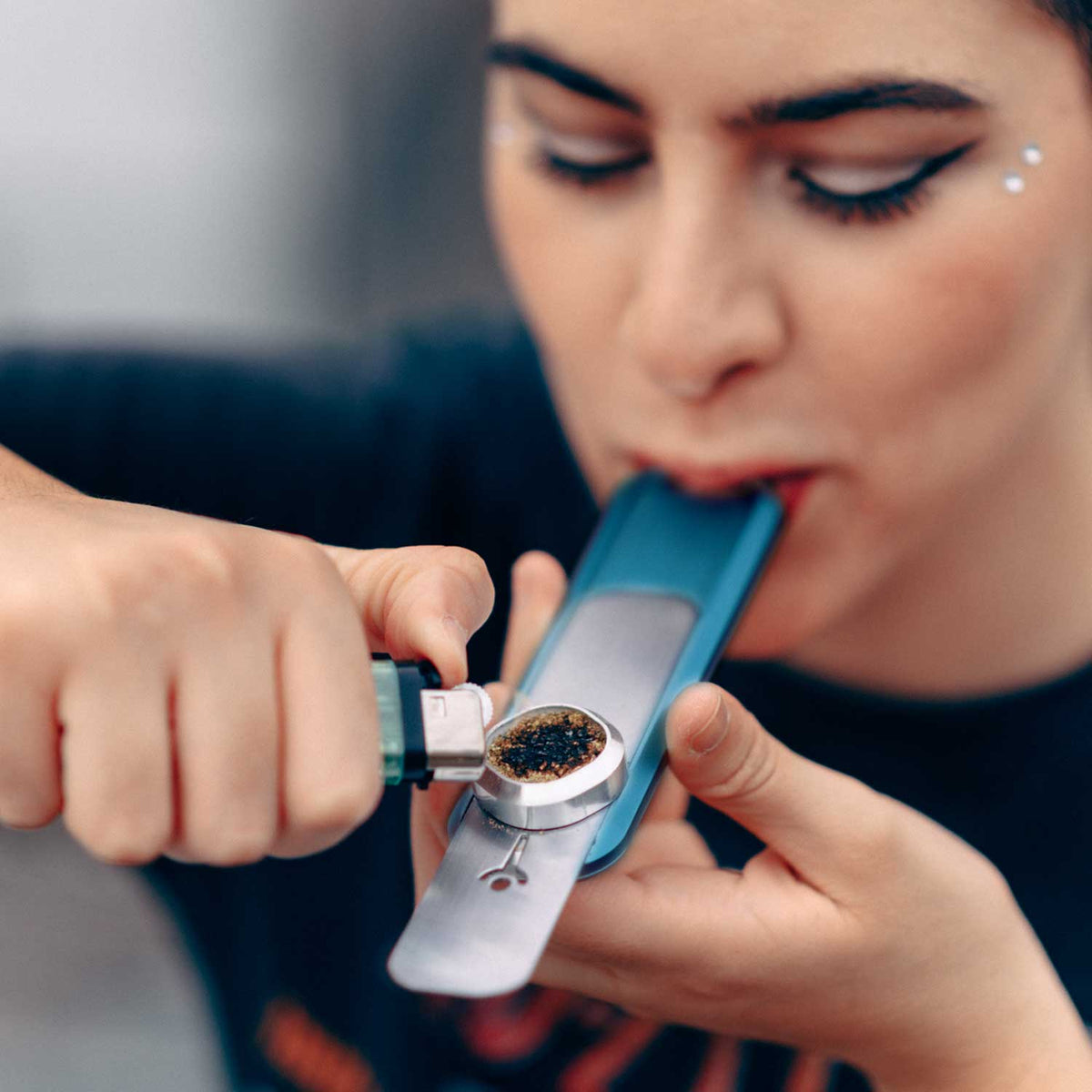 Blue Mini Genius Pipe