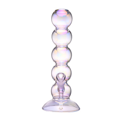 Iridescent Bubble Glass Water Pipe