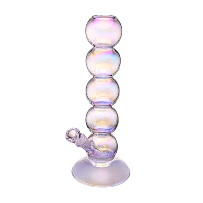 Iridescent Bubble Glass Water Pipe