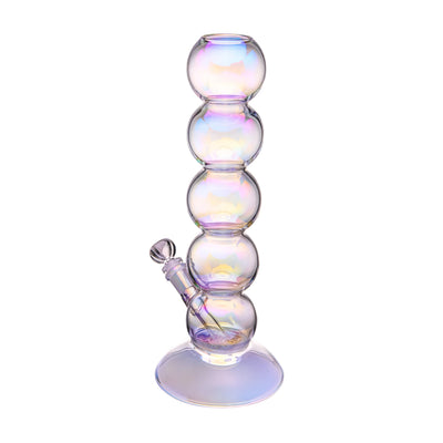 Iridescent Bubble Glass Water Pipe