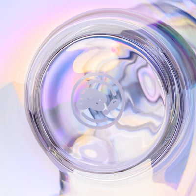 Iridescent Bubble Glass Water Pipe