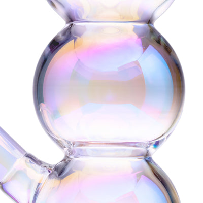 Iridescent Bubble Glass Water Pipe