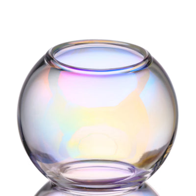 Iridescent Bubble Glass Water Pipe