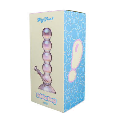 Iridescent Bubble Glass Water Pipe