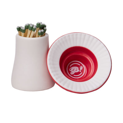 Whimsical Ceramic Mushroom Match Striker