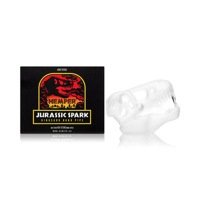 Hemper Jurassic Spark Skull Glass Pipe