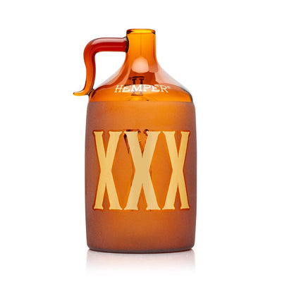 Amber Moonshine Bottle Water Pipe