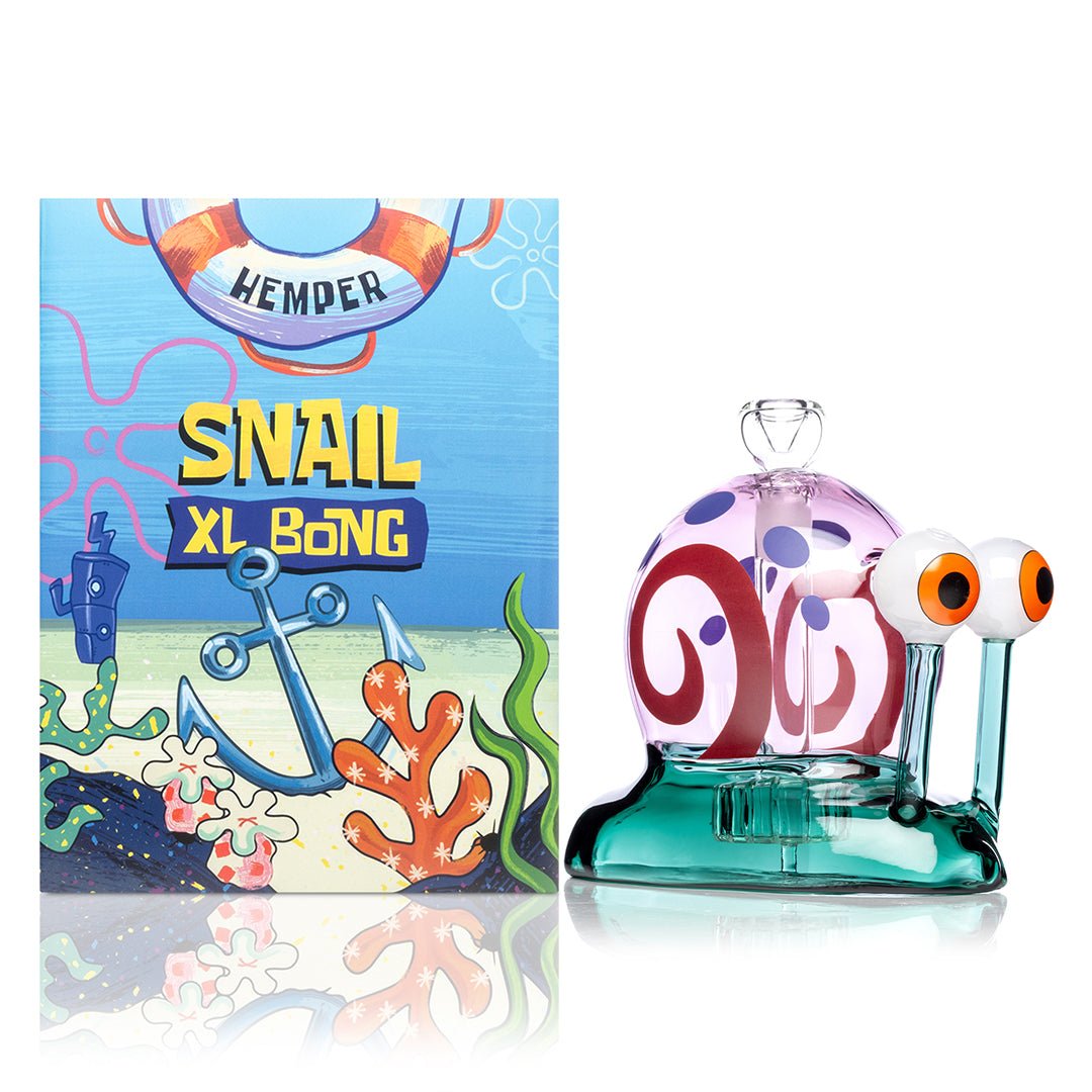 Whimsical Snail Glass Water Pipe XL