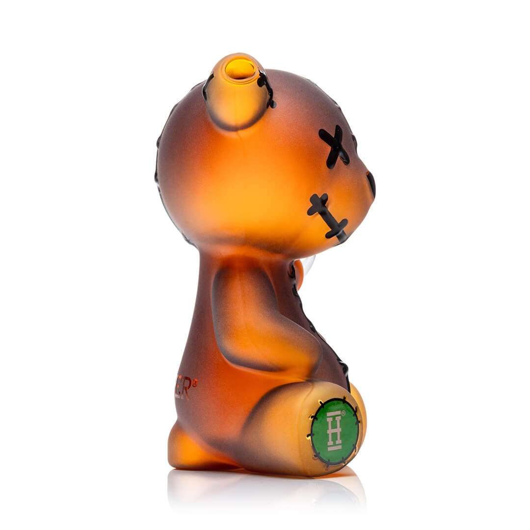 Frosted Scare Bear Glass Water Pipe