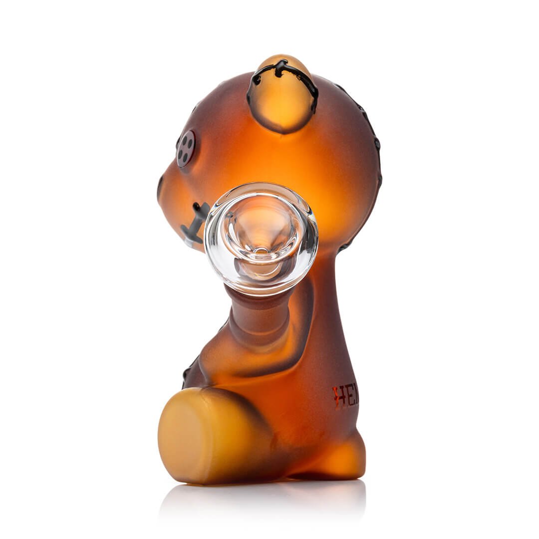 Frosted Scare Bear Glass Water Pipe