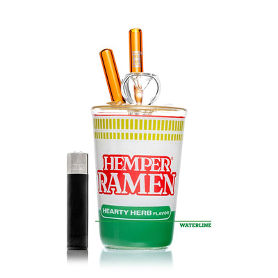 Ramen Noodle Cup Themed Glass Water Pipe
