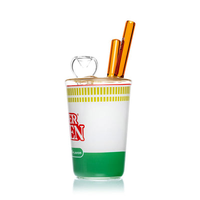Ramen Noodle Cup Themed Glass Water Pipe