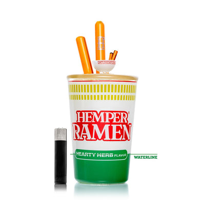Ramen Noodle Cup Themed Glass Water Pipe