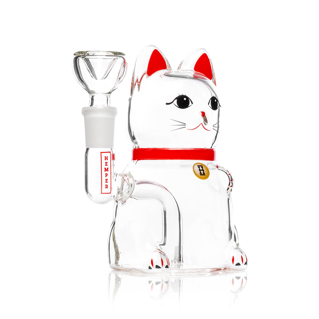 Fortune Cat Borosilicate Water Pipe