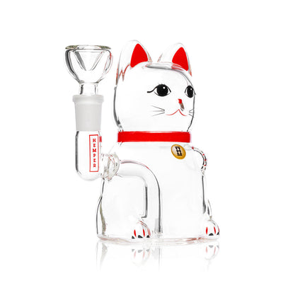 Fortune Cat Borosilicate Water Pipe