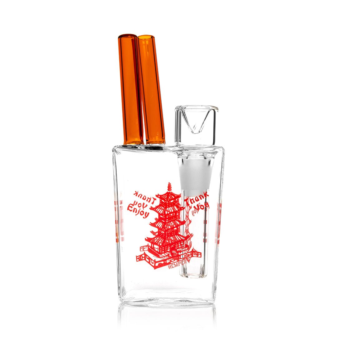 Chinese Takeout Inspired Borosilicate Water Pipe