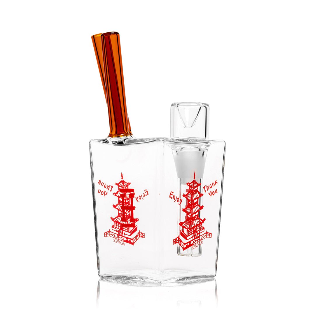 Chinese Takeout Inspired Borosilicate Water Pipe