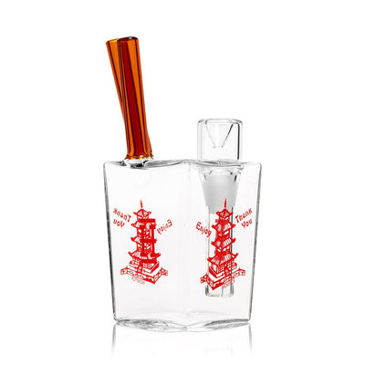 Chinese Takeout Inspired Borosilicate Water Pipe