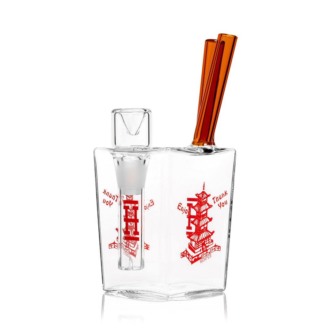 Chinese Takeout Inspired Borosilicate Water Pipe