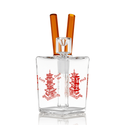 Chinese Takeout Inspired Borosilicate Water Pipe
