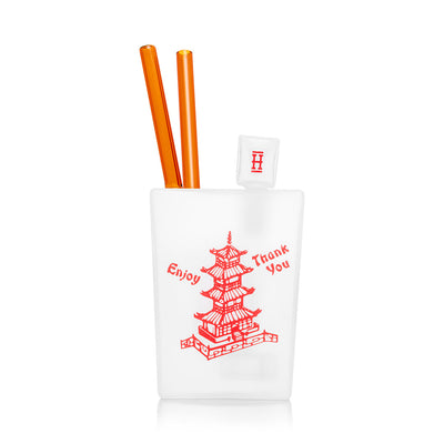 Chinese Takeout Inspired Borosilicate Water Pipe