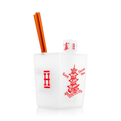 Chinese Takeout Inspired Borosilicate Water Pipe