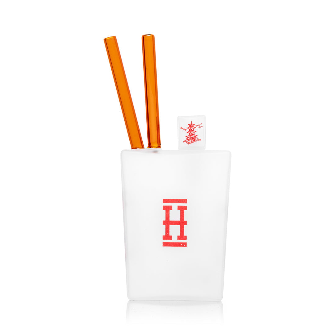 Chinese Takeout Inspired Borosilicate Water Pipe