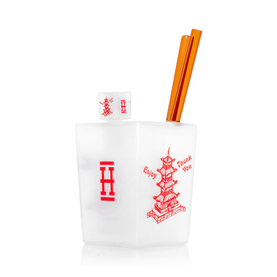 Chinese Takeout Inspired Borosilicate Water Pipe