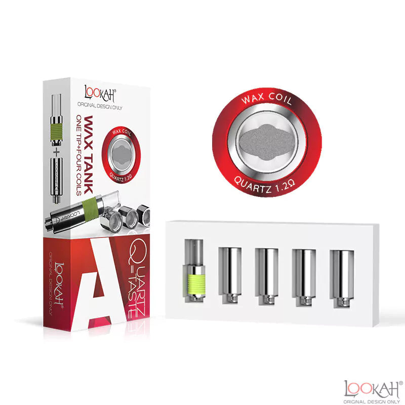 Lookah 510 Quartz Wax Coils & Mouthpiece Set