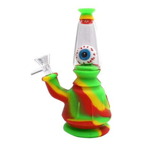 7’ Eyeball Inspired Silicone Waterpipe - Color May Vary