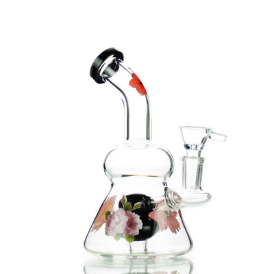 7 Flower Water Pipe with 14mm Male Bowl for Smooth Smoking Experience