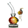 14mm Male Bowl Reversal Art Water Pipe with decorative swirled patterns and curved neck