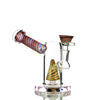 Colorful Glass Water Pipe with Reversal Glass Art and 14mm Male Bowl for Smooth Smoking