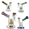 Colorful water pipes featuring reversal glass art and a 14mm male bowl for smooth smoking