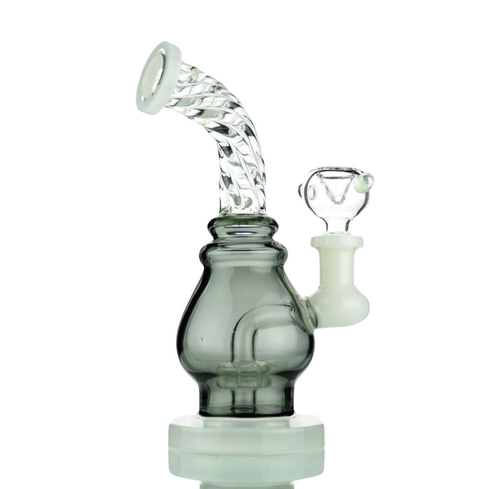 7 Water Pipe With Twisting Neck And Round Shower,14mm Male